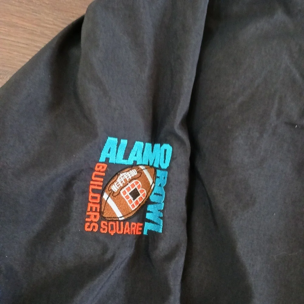 Vintage OSU Posse Reversible Windbreaker Pullover Orange Black Mens L Alamo Bowl